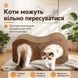 Когтеточка-лежанка для кота RIAS SC-59 с домиком 53&times;27&times;23 см Brown (3_08471) 3_08471 фото 5