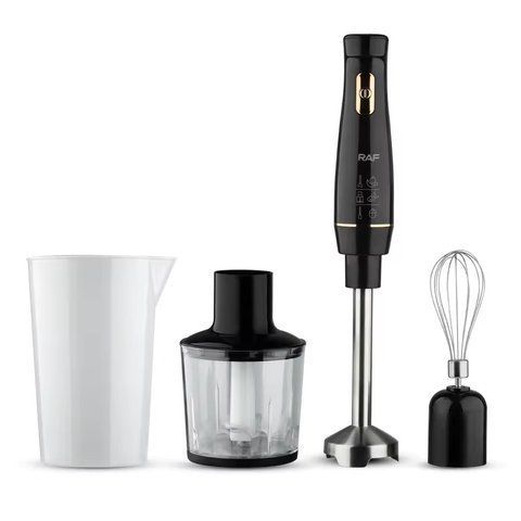 Блендер багатофункціональний занурювальний RAF R.331 4в1 800W Black (3_04765) 3_04765 фото
