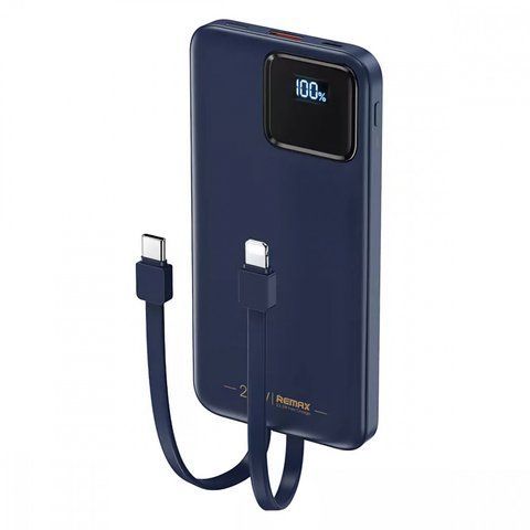 Внешний аккумулятор Power Bank Remax RPP-500 с быстрой зарядкой 10000 mAh Blue (3_02510) 3_02510 фото