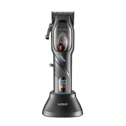 Машинка для стрижки волос VGR V-269 LED-дисплей аккумуляторная 4 насадки 5W Black (3_05184) 3_05184 фото