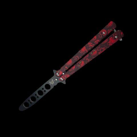 Нож-бабочка тренировочный Skall A977 21см Red (7_02873) 7_02873 фото