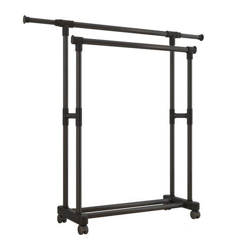 Телескопічна стійка-вішалка для одягу та взуття Double Pole JL-DSG-8641 78x150x42 см (3_03976) 3_03976 фото