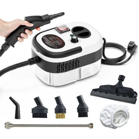 Пароочисник Stream Cleaner SC-002 з 7 насадками 1.2L 2500W White (3_06311) 3_06311 фото