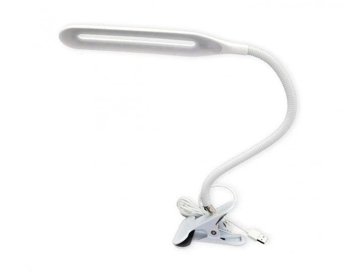 Настольная светодиодная лампа RIAS 206 USB на прищепке 24 LED White (7_01390) 7_01390 фото