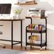 Журнальний столик RIAS 26015 триярусний на колесах з кошиками 75x42x29 см Black (3_08404) 3_08404 фото 9