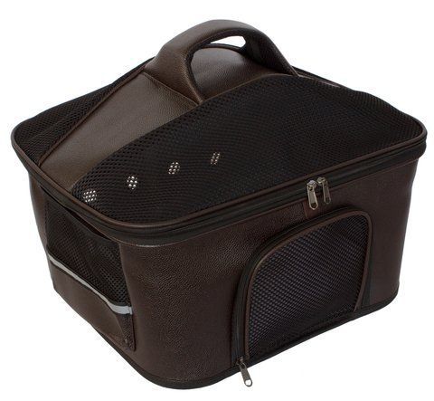 Сумка для перенесення домашніх тварин CosmoPet CP-34 50x35x35см Dark Brown (3_04968) 3_04968 фото