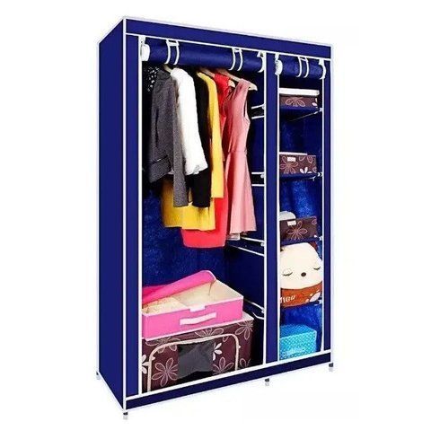 Розкладна тканинна шафа HCX 88105 Storage Wardrobe 105х45х170 см Blue (3_07268) 3_07268 фото