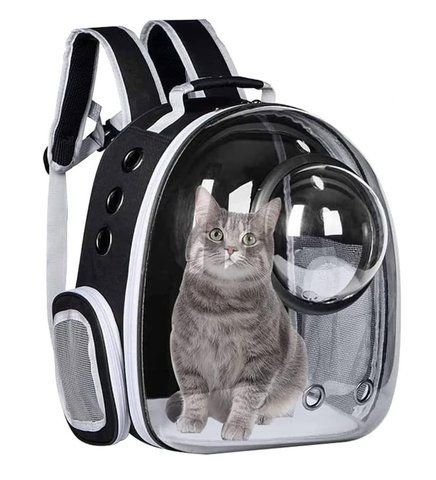 Розсувний рюкзак для перенесення домашніх тварин CosmoPet CP-16 42х31х29см Black (3_04866) 3_04866 фото