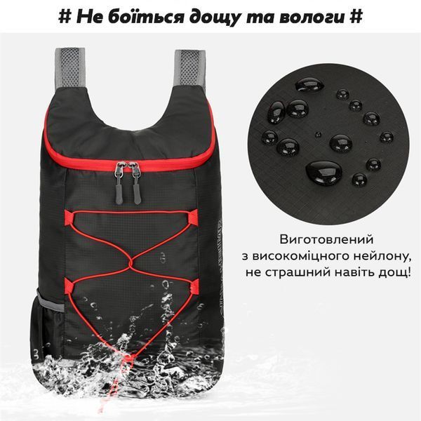 Рюкзак тканинний Vanaheimr 10L з чохлом для зберігання Black (3_07039) 3_07039 фото
