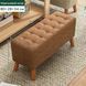 Лавка-пуф RIAS N119 с мягким сиденьем и деревянными ножками 80&times;30&times;36 см Brown (3_08168) 3_08168 фото 4