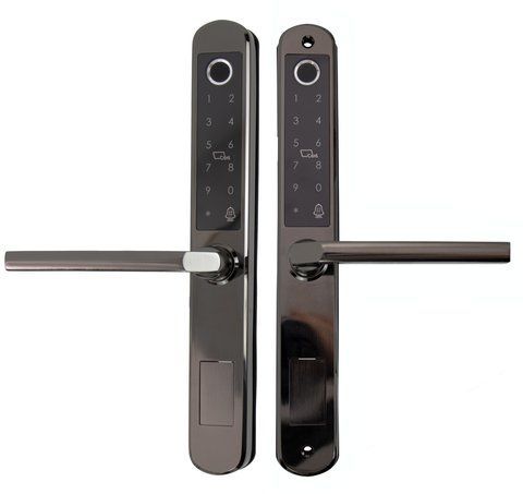 Біометричний замок дверей NaviCat D5/2 електронний з підтримкою програми TUYA Black Chrome (3_07040) 3_07040 фото