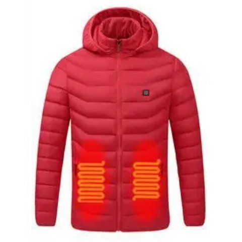 Куртка унісекс з підігрівом Червона 2XL/3XL/4XL (3_04029) 3_04029 фото