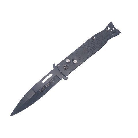 Викидний ніж Mir Knife M8 з кліпсою 20см Black (7_00927) 7_00927 фото