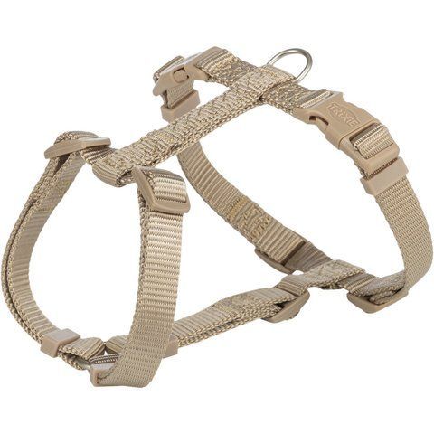 Шлея Trixie Premium H-harness для собак M&ndash;L 52&ndash;75 см 20 мм пісочна (8_02448) 8_02518 фото