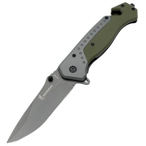 Складной нож Browning DA166 22см Black-Green (7_00182) 7_00182 фото