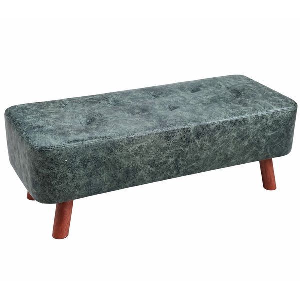 Лавка-пуф RIAS N119 с мягким сиденьем и деревянными ножками 80&times;30&times;36 см Dark Green (3_08170) 3_08170 фото