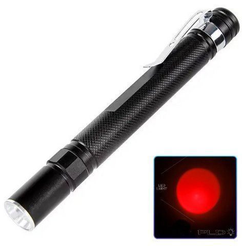 Фонарь ручной RIAS 706-XPE красный свет Zoom Black (7_02935) 7_02935 фото