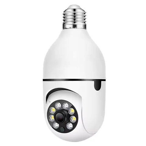 IP камера відеоспостереження RIAS RW-92 E27 Wi-Fi PTZ 8MP з віддаленим доступом White (3_07197) 3_07197 фото