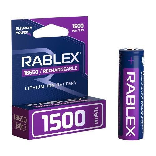Аккумулятор батарея Rablex 18650 Li-ion 1500mAh 3.7V 1 шт Purple (7_02759) 7_02759 фото