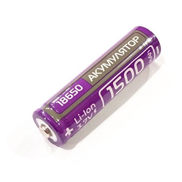 Аккумулятор батарея Rablex 18650 Li-ion 1500mAh 3.7V 1 шт Purple (7_02759) 7_02759 фото