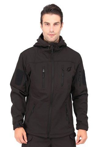 Чоловіча куртка тактична Eagle JA-01-0 Soft Shell з флісом Чорна L (3_02162) 3_02162 фото