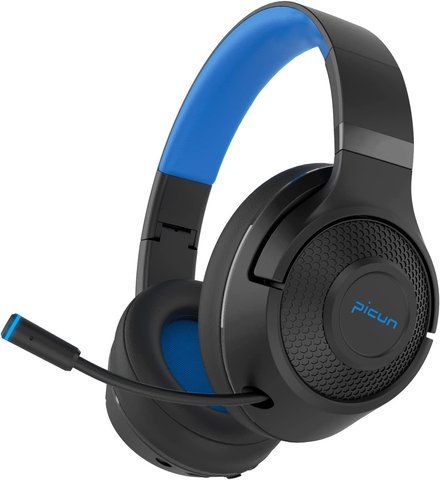 Бездротові ігрові навушники Picun BG-01 Bluetooth з мікрофоном Black/Blue (3_02453) 3_02453 фото