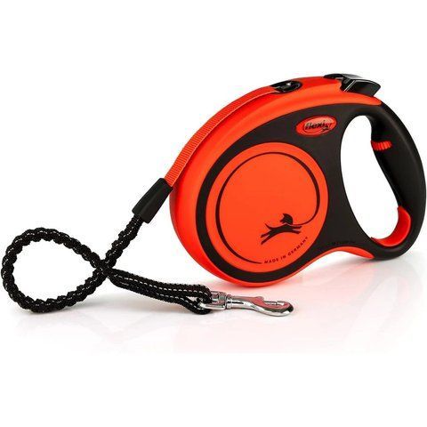 Повідець-рулетка Flexi для собак Xtreme стрічка оранжева розмір M 5 м/35 кг (8_02349) 8_02386 фото