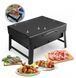 Розкладний мангал RIAS Barbecue GP4276 з решіткою 43x30x22.5см Black (7_02688) 7_02688 фото 3