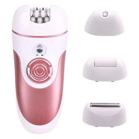 Епілятор жіночий Enzo EN-9561 4в1 акумуляторний з пемзою White-Pink (3_05506) 3_05506 фото