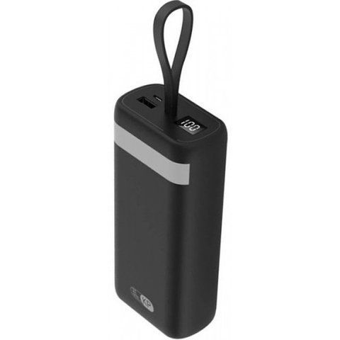 Внешний аккумулятор Power Bank King Power KP30 LCD LED Фонарик 30000 mAh Black (3_02402) 3_02402 фото