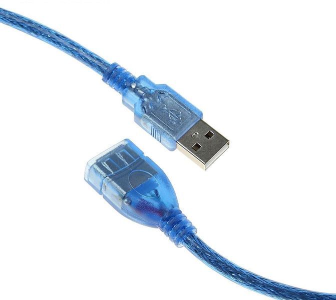 Кабель подовжувач RIAS USB A-USB F 5 м Blue (3_06866) 3_06866 фото