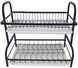 Сушка для посуды RIAS Double Layered Kitchen Rack настольная 2 яруса с поддонами 42.5&times;24.5&times;39.5 см Black (3_06780) 3_08678 фото 5