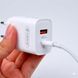 Зарядний пристрій Celebrat C-H15 Fast Charger USB+Type-C 20W White (3_08318) 3_08318 фото 4