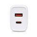 Зарядний пристрій Celebrat C-H15 Fast Charger USB+Type-C 20W White (3_08318) 3_08318 фото 6