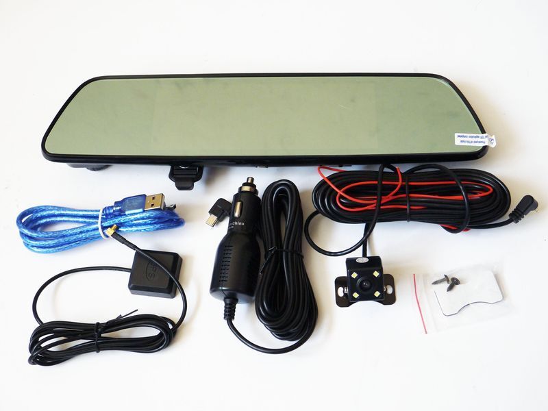 Зеркало видеорегистратор RIAS DVR V17 7" сенсор 2 камеры GPS WiFi 8Gb 3G (4_00320) 4_00320 фото
