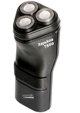 Електробритва чоловіча Kharkiv 7500 з триммером від мережі 100-220V Black (7_02417) 7_02417 фото