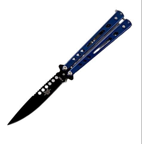 Нож-бабочка Benchmade F-892 с клипсой 22см Blue (7_00535) 7_00535 фото