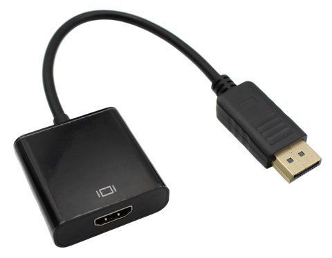 Перехідник адаптер RIAS DisplayPort - HDMI Black (7_02211) 7_02211 фото