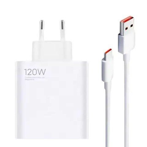 Мережевий зарядний пристрій RIAS R120 120W Type-C з кабелем White (7_01693) 7_01693 фото