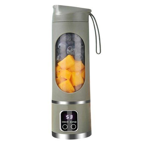 Блендер портативный аккумуляторный RIAS HS-860 для коктейлей и смузи 450ml 25W Grey (3_05699) 3_05699 фото