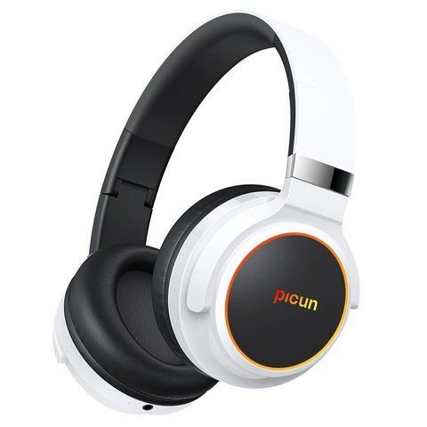 Беспроводные наушники Picun B2 Bluetooth с RGB подсветкой White (3_04923) 3_04923 фото