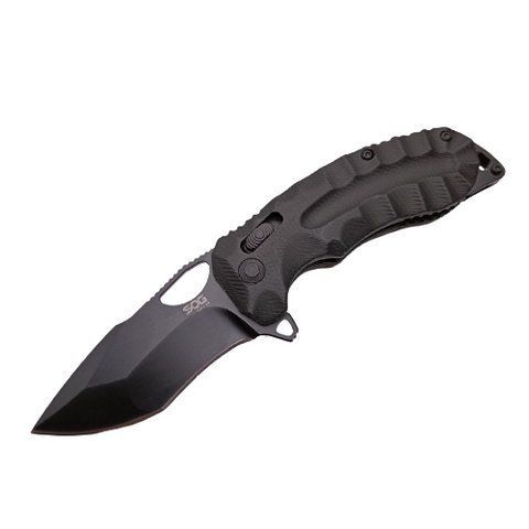 Розкладний ніж SOG 4135 з кліпсою 17см Black (7_01873) 7_01873 фото