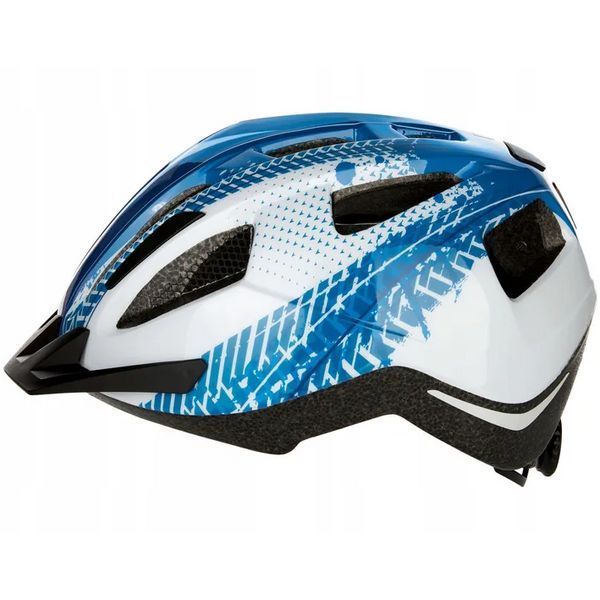 Велошлем детский Crivit A1-2012 с LED-фонарём и светоотражателями S 49&ndash;54 см Blue (3_08269) 3_08269 фото