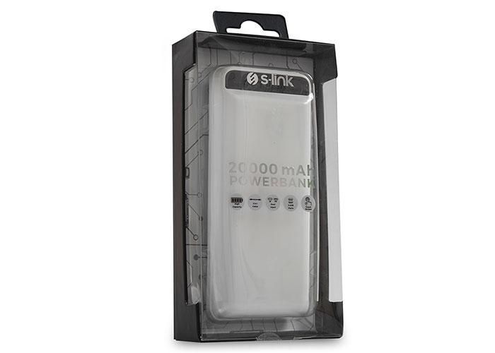 Внешний аккумулятор Power Bank S-LINK IP-G21 2хUSB Фонарик 20000mAh White (3_02403) 3_02403 фото