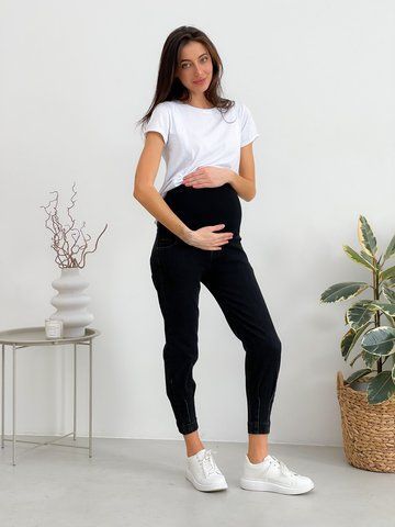 Джинси для вагітних WOW MOM FIT Чорні 3XL (1_5013) 1_5013_Bk_3XL фото