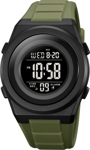 Наручные мужские часы Skmei 2080AG Black/Green (7_01490) 7_01490 фото