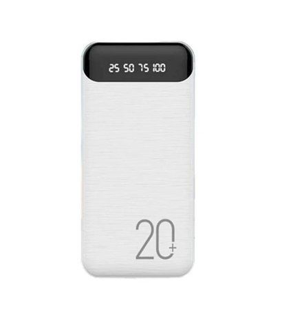 Зовнішній акумулятор Power Bank BIYA N21 2xUSB Type-C LCD 20000 mAh White (7_01186) 7_01186 фото