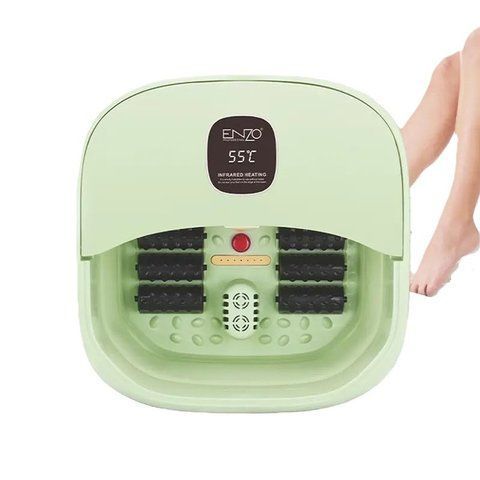 Масажна ванночка для ніг Enzo EN-1002 складна з інфрачервоним обігрівом 500W Green (3_08088) 3_08088 фото