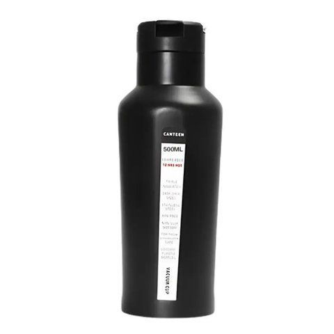 Термос RIAS XL-897 с карабином и трубочкой 500ml Black (3_07326) 3_07326 фото