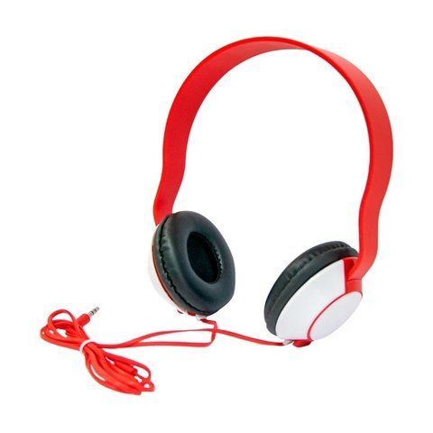Наушники MDR SH-35 проводные Mini-Jack 3.5 mm White-Red (7_01316) 7_01316 фото